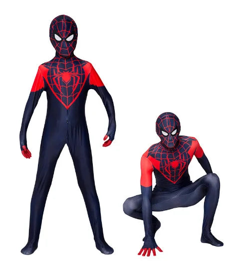 Kids Superhero Spider Costume Spandex Jumpsuit Halloween Cosplay Costumes Bodysuit Kids Separation Party Set Jumpsuit Halloween
