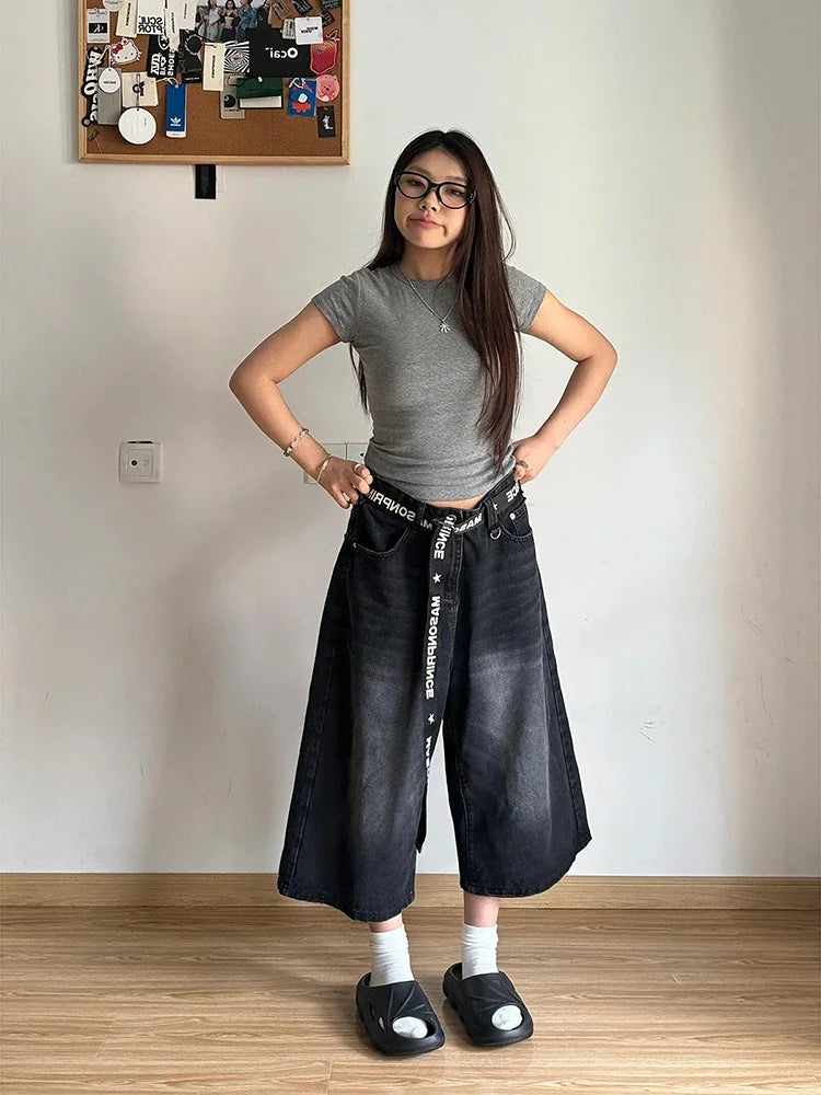 Y2K Straight Basic Classic Wide Leg Pants