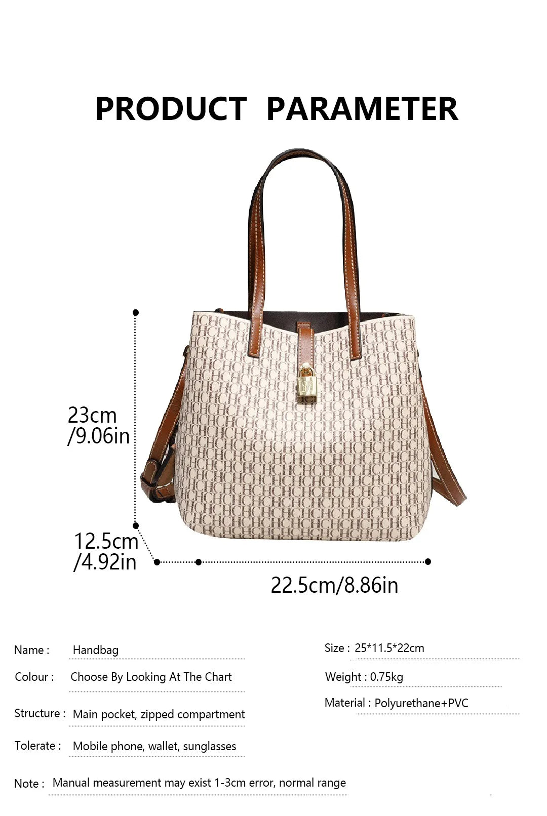 Premium Versatile Leather Crossbody Bag Ladies Large Capacity Daily Commuter Tote Bag Letter Print Design Ladies Fashion