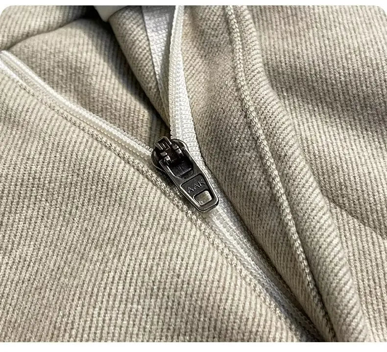 Men's Woolen Straight Leg Casual Pants Autumn Winter Thickened Fashionable Nine Point Pants mid Waist Pure Color Anti-Wrinkle