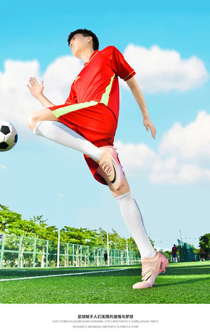 New Men Football Boots Breathable Unisex Ultralight Wholesale Professional Indoor Training Soccer Shoes Futsal Drop Shipping