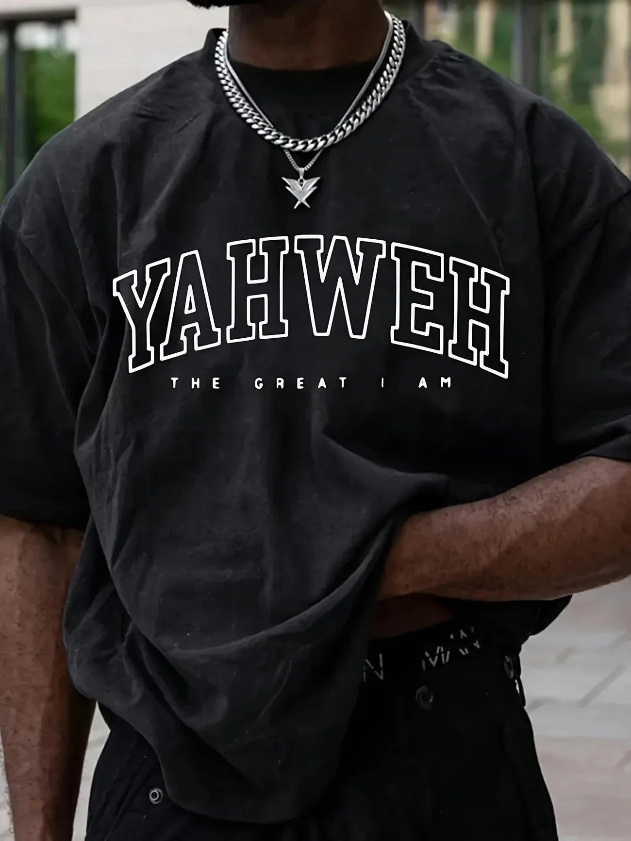 YAHWEH Printed T-shirts for Men High Quality 100% Cotton O-neck Short Sleeve Tops Summer Daily Casual Fashion Tees Men's Clothes