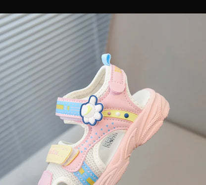 2026 Summer Girls Kids Sandals Soft Comfortable Closed Toe Protective Sandals,Cartoon Colorful Cute Shoes Kids Summer Boys Girls