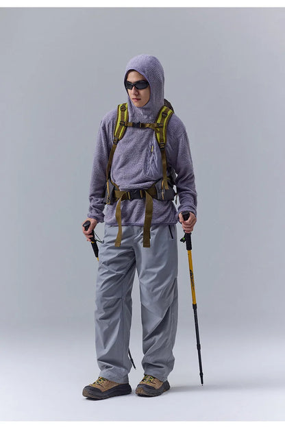 All Season 190g Ultra-light Breathable Thermal Hoodie, Urban Outdoor Techwear Mid-layer with Thumbholes & Zip Pocket