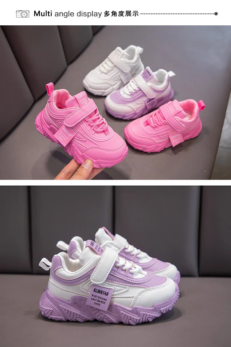 2024 Autumn New Kids Sneakers Children Casual Sneakers for Boys Girls Classic Soft Anti-skid Fashion Sports Running Shoes Tide