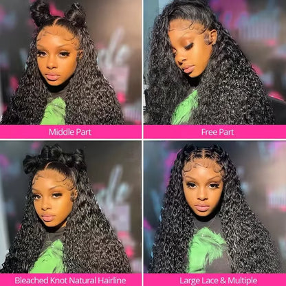 Deep Wave 13x4 Hd Lace Front Human Hair Wig 42 Inch Deep Wave 13x6 Hd Lace Frontal Wig 250 Density 5x5 Glueless Wig For Women