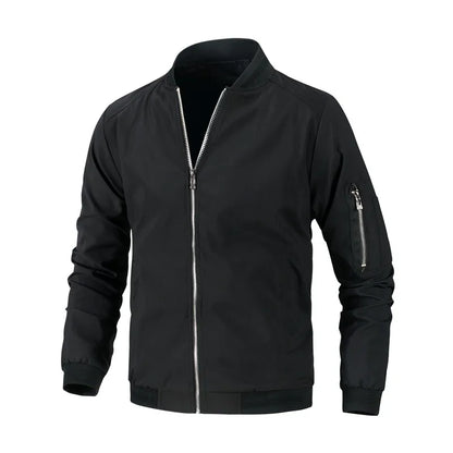 Men Solid Casual Windbreaker Bomber Jacket Coat Spring Autumn New Hot Men Windproof Outwear Slim Jacket Coats Male Plus Size 6XL
