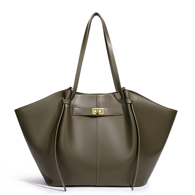 Lightweight Large Capacity 2025 New Bat-Shaped High Street Handbag European and American Style Trendy Single Shoulder Crossbody