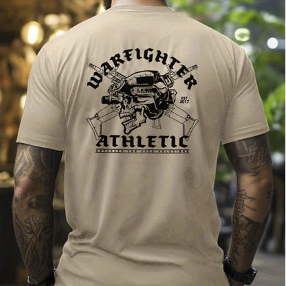 Summer Popular Men's and Women's Physical Training Combat T-shirt High-quality Cotton Military Fan Round Neck Short-sleeved Top
