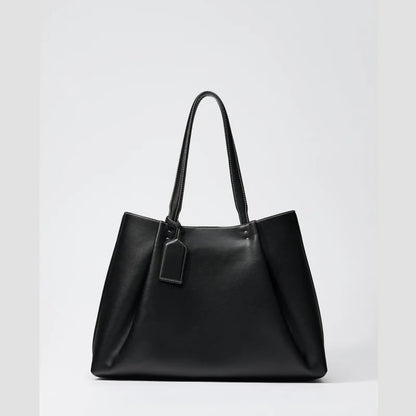 CLIP TOTE BAG, Fashionable Top Handle Tote Bag, Solid Color Simple Shoulder Bag, Luxury Design Handbags for Women