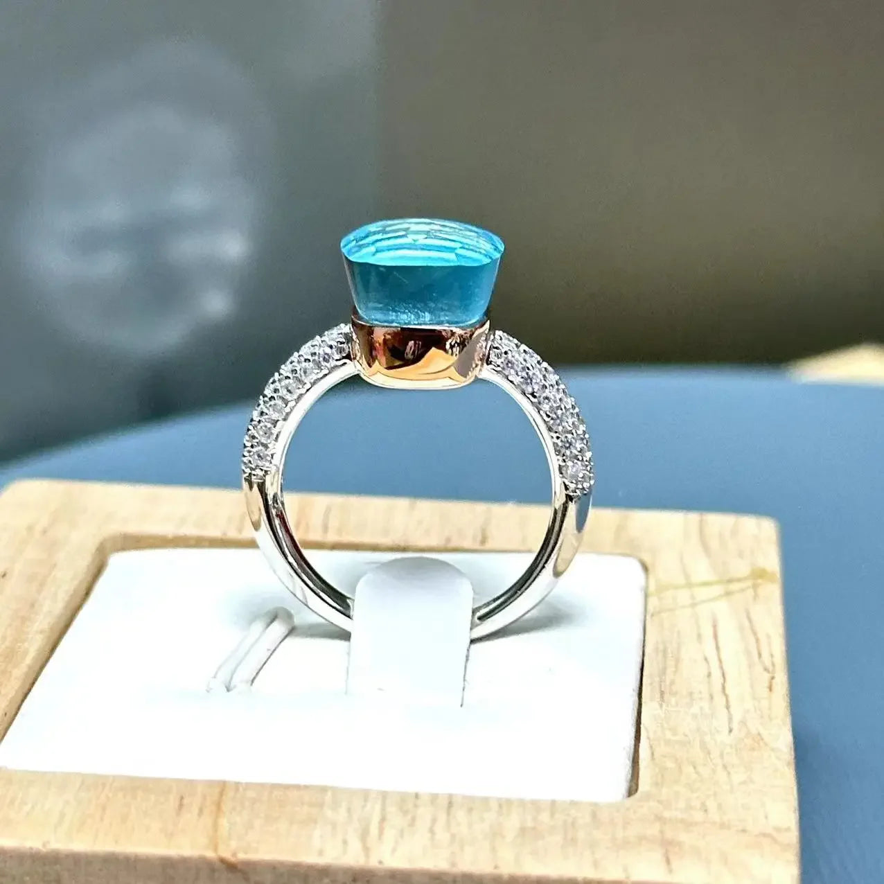 10.6mm S925 Ring Silver Rose Gold Metal 32 Colors Candy Style Zircon Crystal Ring for Women Fine Jewelry Party Gift Trendy Ring