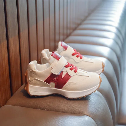 Children Tennis Shoes Patchwork Versatile Boys School Basketball Shoes Kids Fashion Causal Girls Outdoor Sneakers Breathable
