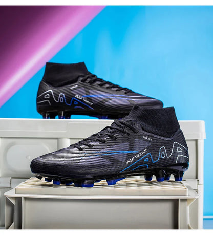 TF/FG Lightweight Ankle Football Boots Men's Football Shoes Outdoor Anti slip Grass Professional Training Tournament Sports Shoe