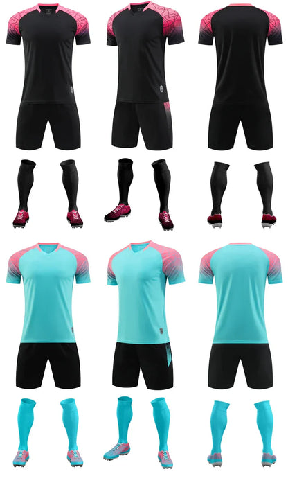 High Quality Men Football Jerseys Wholesale Soccer Clothes Sets Club Team Training Football Uniforms Adult Soccer Jersey D8862