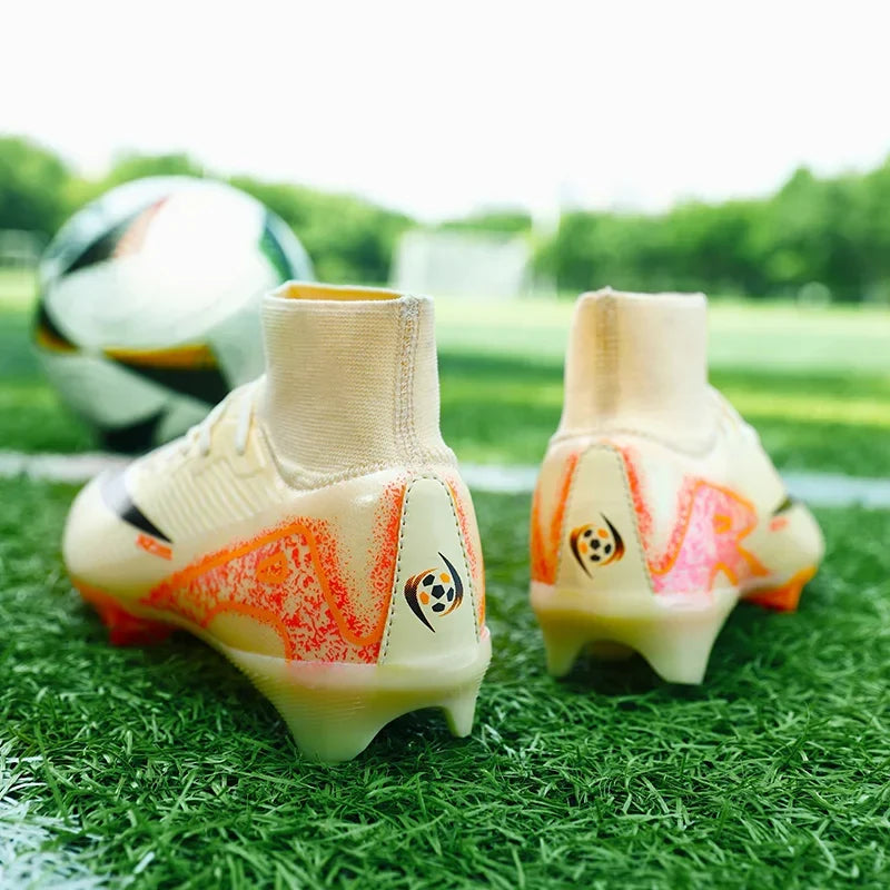 New Men Women Professional Football Boots Training Cleats Sport Sneakers Trainer Lightweight Grass Non-slip Match Soccer Shoes