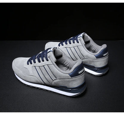 Tênis Masculino de Couro de Alta Qualidade Calçados Casuais Outono 2024 Novo Tênis Masculino Respirável Calçados Masculinos Tênis Masculino Plano Zapatillas Hombre