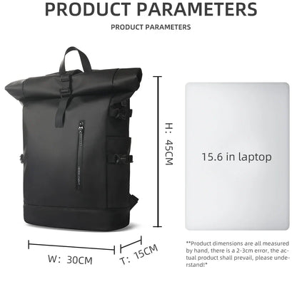 Expandable Travel Backpack Men Large Capacity Waterproof 15.6” Laptop Bag Hiking Rucksack Cycling Daypack Bag with USB Port