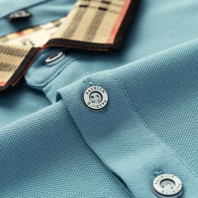 2025 new luxury men's short sleeved summer high-quality designer boutique brand embroidered polo shirt business casual T-shirt