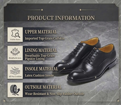 Men's Dress Shoes New Designer Formal Business and Wedding Oxford Shoes