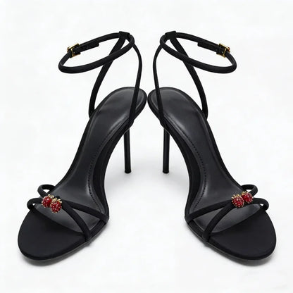 Sexy Brand Thin High Heels Women Summer New Fashion Designer Sandals Ladies Pumps Ankle Strap Elegant Banquet Party Shoes Female