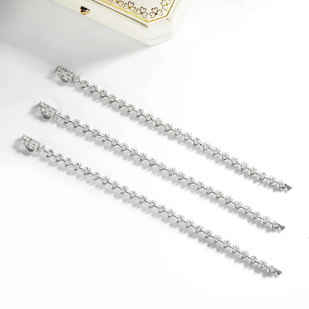 D Color Butterfly Shape Moissanite Tennis Bracelet For Women Man S925 Sterling Silver Sparkling Hand Chain Fine Jewelry