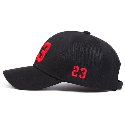 Unisex 23 Embroidery Baseball Caps Spring Autumn Outdoor Adjustable Casual Hats Hip Hop Cap Sunscreen Hat