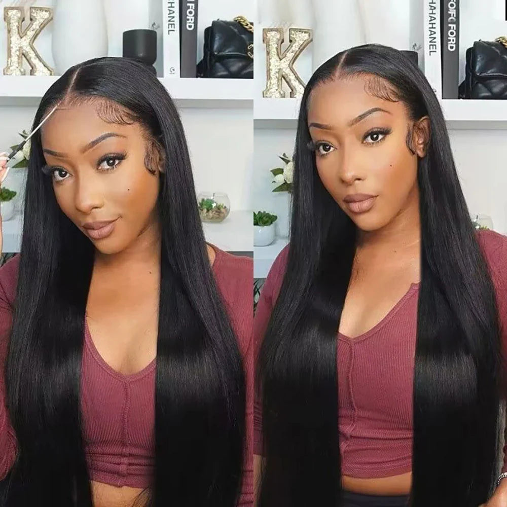 13x6 Lace Front Human Hair Wigs 30 Inch Straight Human Hair Wigs Transparent Brazilian Wigs Human Hair For Women Pre Plucked