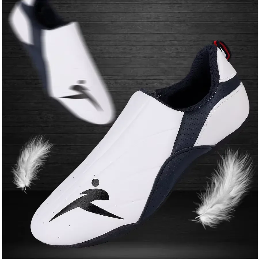 Sapatos Masculinos para Boxe Kung Fu Artes Marciais Respiráveis Solado Macio Grosso Tênis de Caratê para Treinadores de Taekwondo Resistentes ao Desgaste para Crianças e Adultos