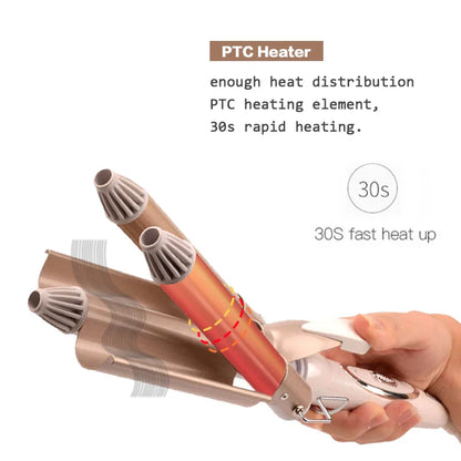 Professional Hair Tools Curling Triple Barrel Hair Styler Hair Curlers Electric Curling Hair Waver Styling Tool