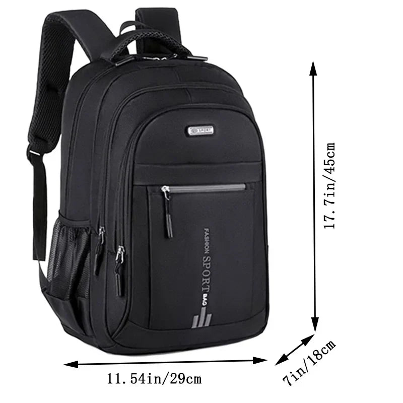 Spring new backpack male leisure business travel backpack Large capacity junior high school bag female computer men's bag