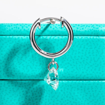 4cttw Moissanites Hoop Women's Earrings 925 Sterling Silver Lab Created Diamond Drop Earrings Women Jewelry Wholesale