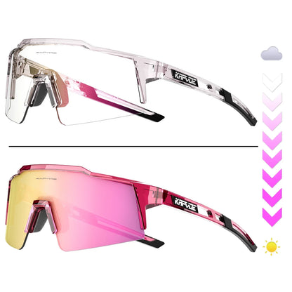 Photochromic Cycling Sunglasses for Men Women Bike Glasses Riding Driving UV400 Mountain Bicycle Goggles Eyewear Sports