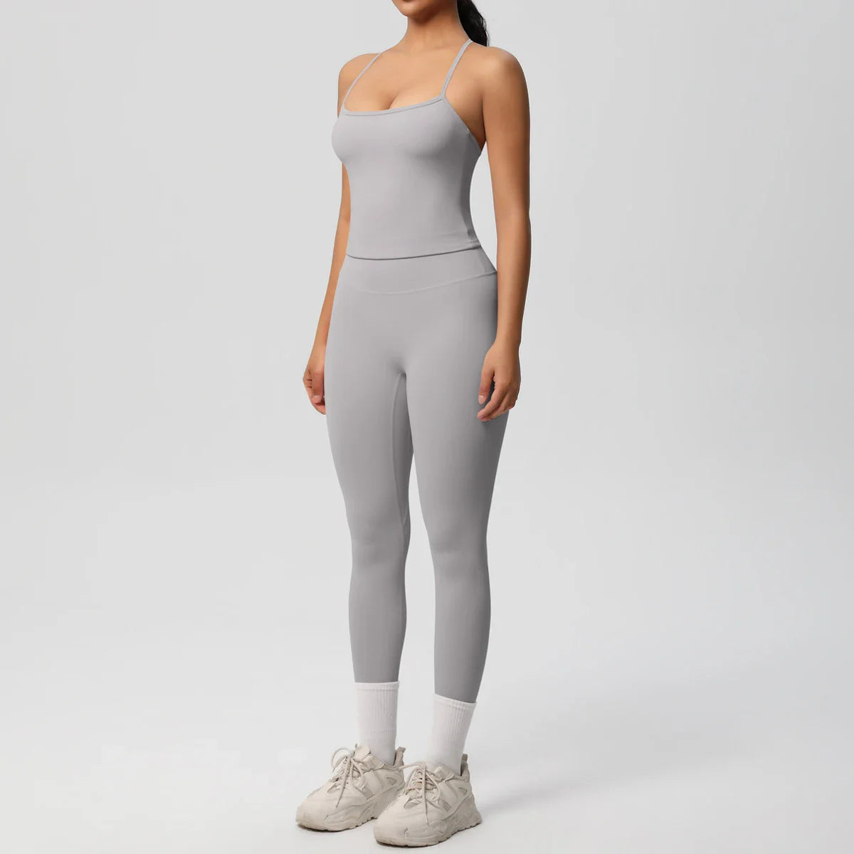 2PCS Yoga Set Nude Feeling Workout Sets Women Tracksuit Gym Push Up Fitness Running Workout Sportwear Sport Bra Leggings Suit