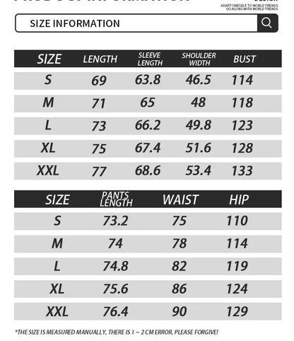 Mens Casual 2 Piece Set Long Sleeve Jacket Pants Thin Lightweight Polyester Cotton Trendy Hip Hop Streetwear Spring Autumn