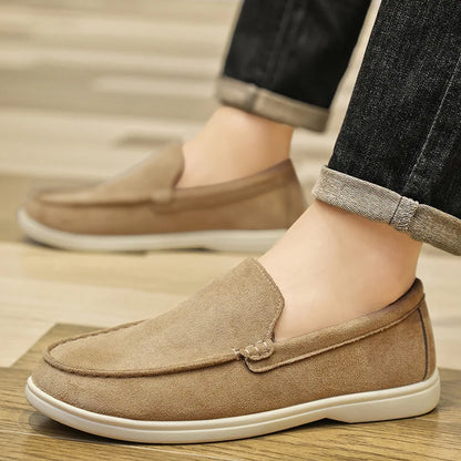 New autumn British style men's bean shoes fashionable youth low top casual single shoes Le Fu shoes