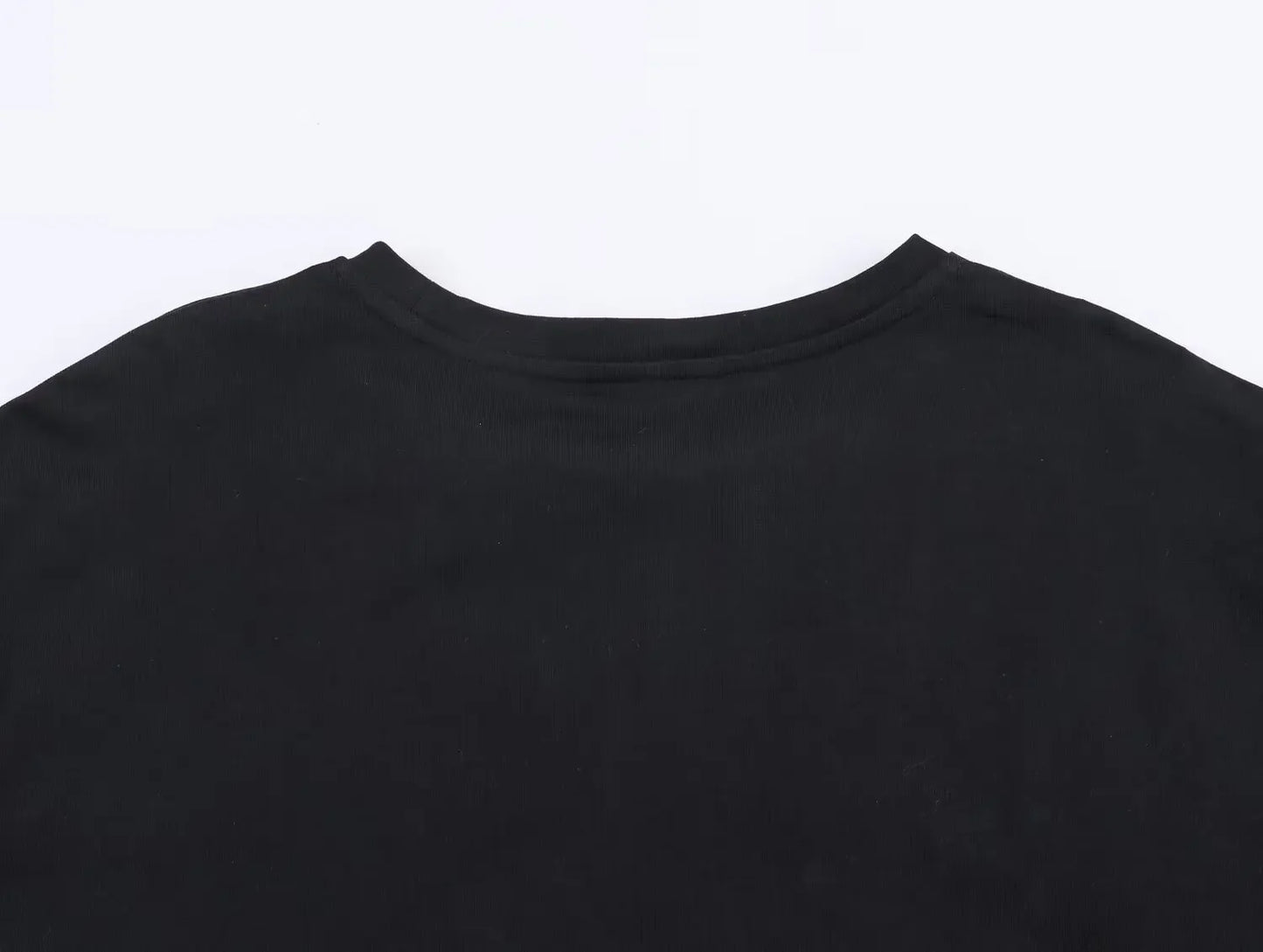 Lace Splice Asymmetry T-shirt  Women Fashion Autumn Winter O-neck loose Tee Top Chic Female Long Sleeved T-Shirts Mjuer
