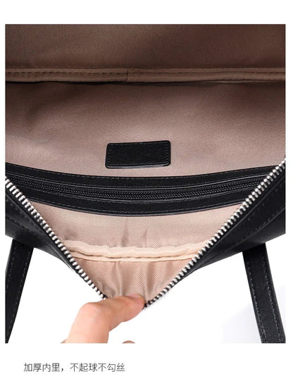 Women's Cow Genuine Leather Shoulder Bags Ladies Fashion Designer Luxury Handbags Female Retro Commute Boston Cowhide Handbag