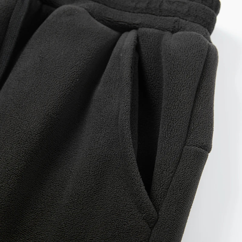 Unisex 2026 Winter New Oversize Pants Men Women Warm Fleece Liner Drawstring Trousers Casual Comfortable Gym Sweatpants
