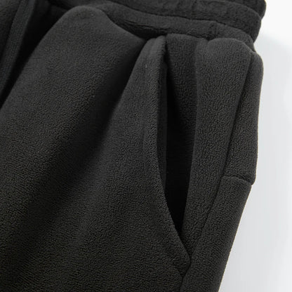 Unisex 2026 Winter New Oversize Pants Men Women Warm Fleece Liner Drawstring Trousers Casual Comfortable Gym Sweatpants