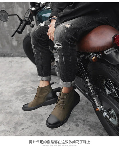 Men's Chelsea Cotton Boots Winter Men's Genuine Leather Shoes High Top Men Plush Sapato Social Masculino Zapatos Para Hombres