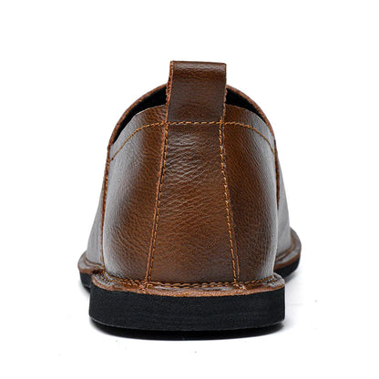 Mocassins Casuais Retrô Masculinos de Sola Macia Confortáveis e Antiderrapantes Feitos à Mão para Sapatos de Negócios Casuais 38-47