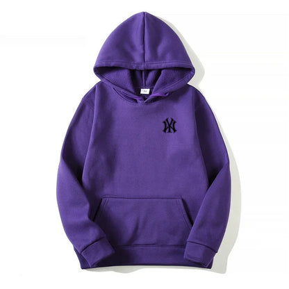 Men's and Women's Casual Fashion Trend Fleece Hooded Hoodies Spring Fall Outdoor Sweatshirt Popular Font Print Pullovers Coat