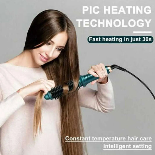 Auto Rotating Curling Iron Wand - 2-in-1 Hair Curler & Straightener, Adjustable Temperature, Travel Friendly