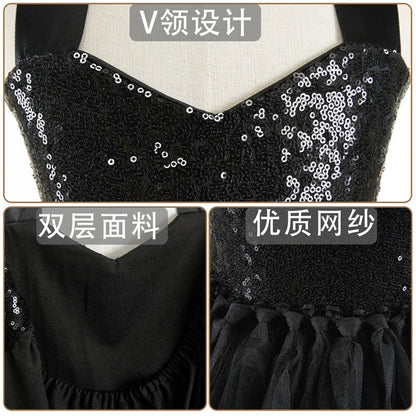 Cute Leopard Tiger Cat Giraffe Tutu Dress For Girls Halloween Animal Cosplay Costume Outfit Kids Christmas Carnival Party Dress