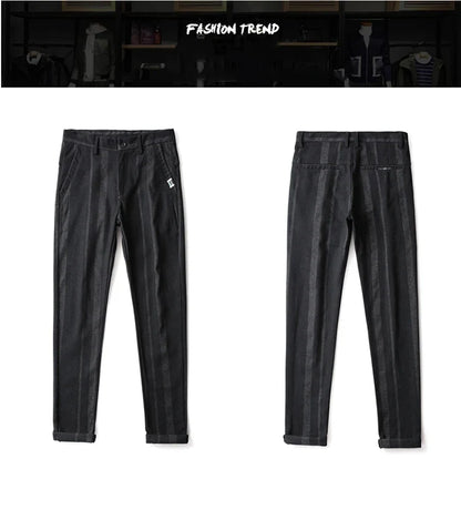 Business Casual Pants Men Slim Fit Fashionable Outdoor Elastic Breathable Sports Pants Formal Fashion Korean Clothes Trousers