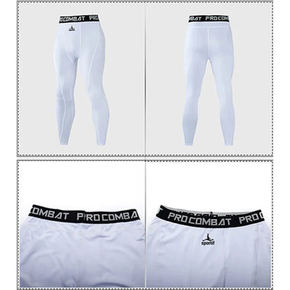 Men Bodybuilding longs Pants Fitness Compression Leggings Train Workout Outfit Male Muscle Alive Elastic Skinny Tights