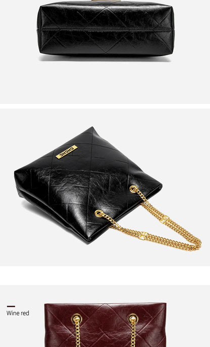 Women's Tote Bag 2025 New High Quality Chain Bag Women's Shoulder Bag Business Commuter