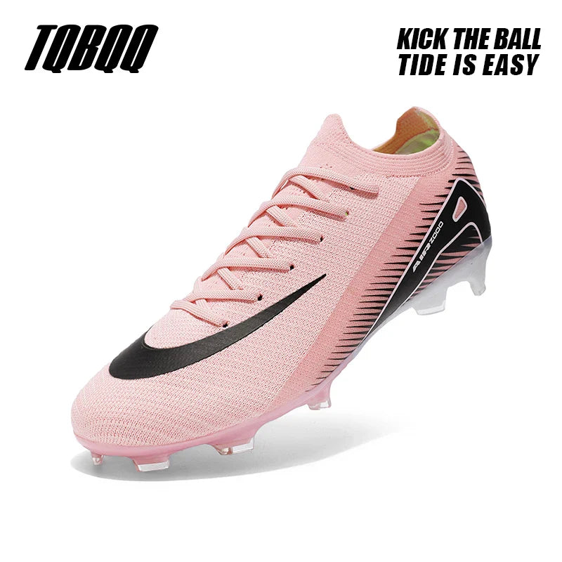 High-quality Breathable Soccer Cleats for Men Women Outdoor Artificial Grass Match Training FG Football Shoes