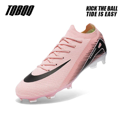 High-quality Breathable Soccer Cleats for Men Women Outdoor Artificial Grass Match Training FG Football Shoes