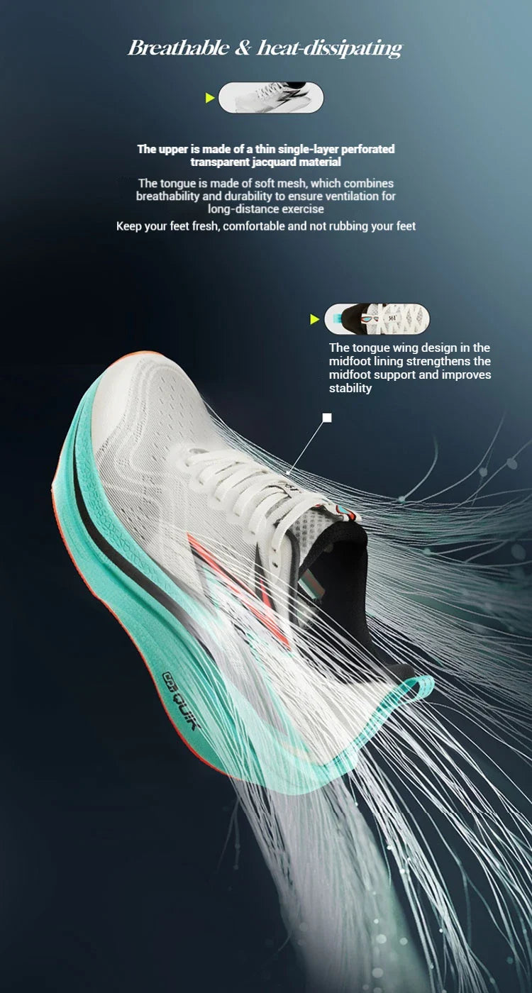 Degrees Flame 4.0 MIX Men Running Shoes Carbon Plate Racing Marathon Stable Rebound Wear-resistant Male Sneakers 672512204